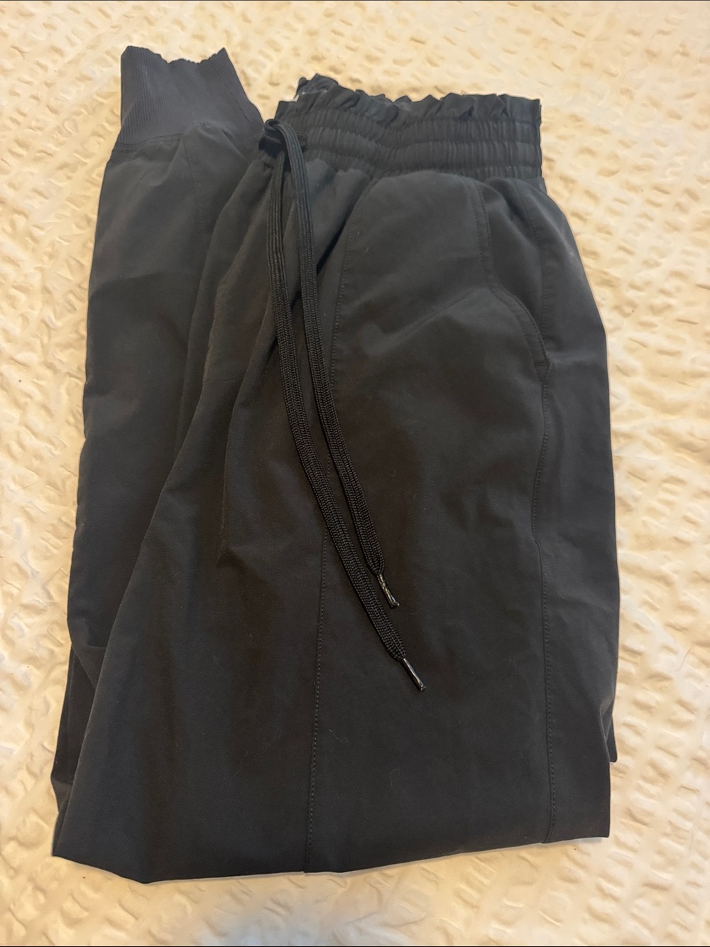 Abercrombie and Fitch Black Drawstring Jogger Pants